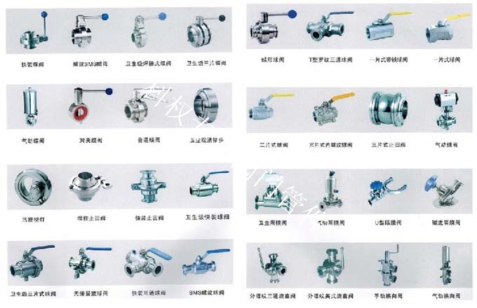 專業(yè)衛(wèi)生級(jí)閥門、球閥、蝶閥、止回閥、隔膜閥